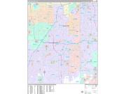 Overland Park Wall Map Premium Style 2022